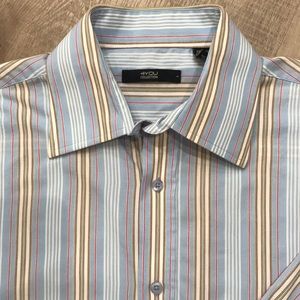 4You Dress or Nice Casual Shirt - Blue -L